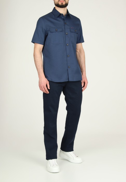 рубашка  от бренда isaia вид слева