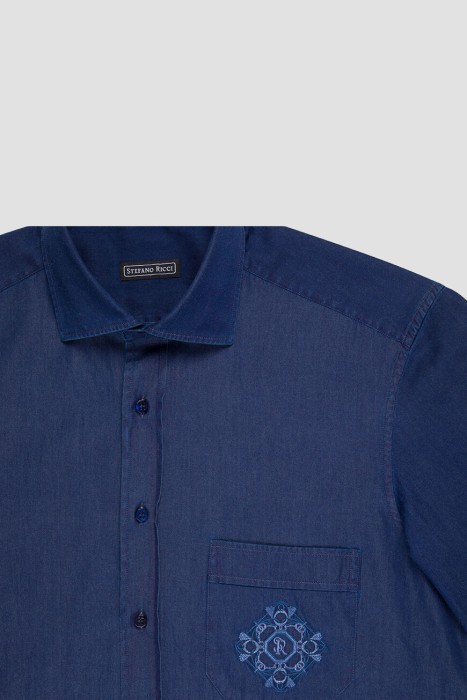 рубашка  от бренда stefano ricci вид слева