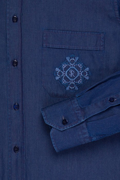 рубашка  из англии вид сбоку