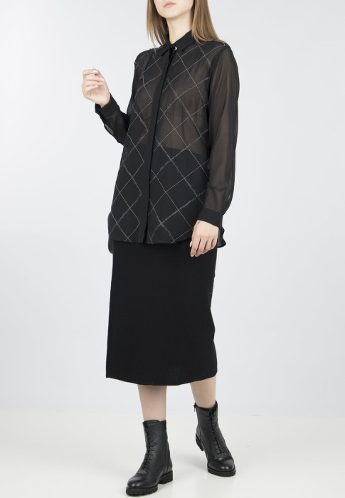 рубашка  из италии вид сбоку