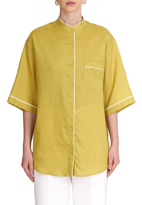 рубашка  из италии вид сбоку