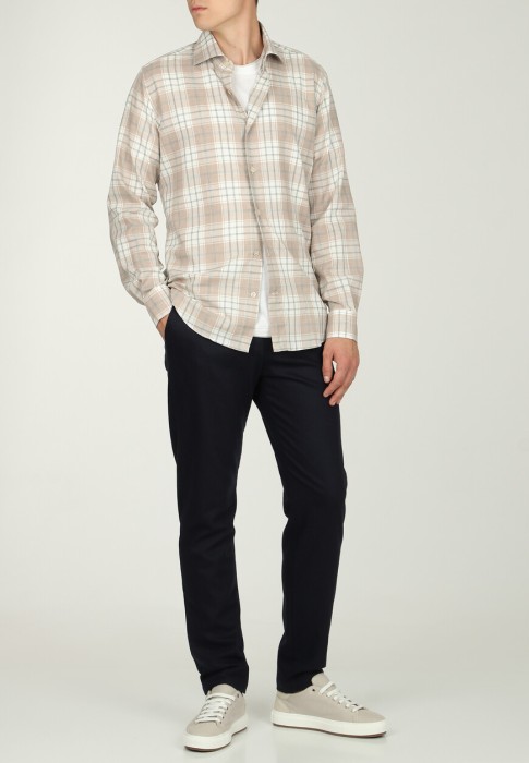 рубашка  из италии вид сбоку