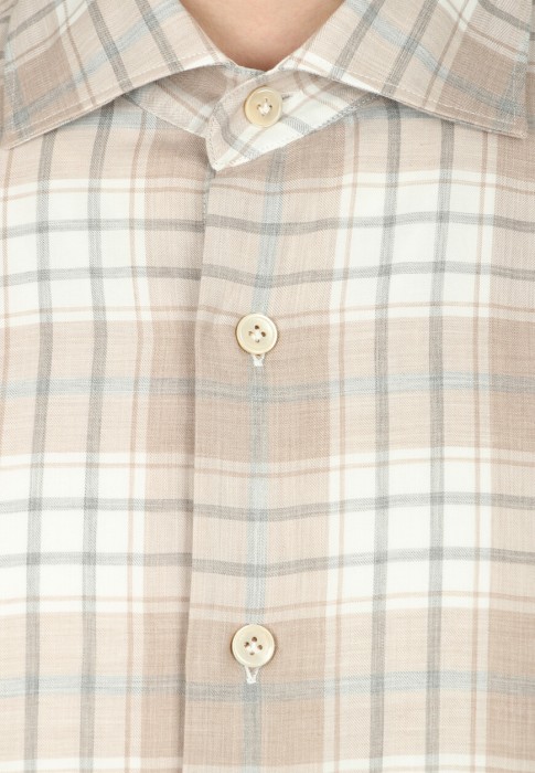 рубашка  универсального стиля с лицевой стороны