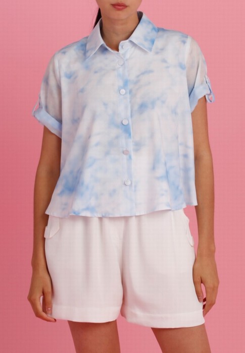 рубашка  от бренда max&moi вид слева