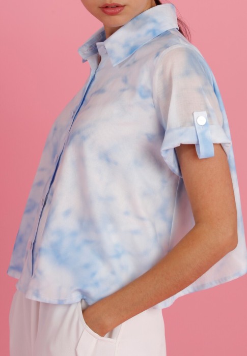 рубашка  из италии вид сбоку