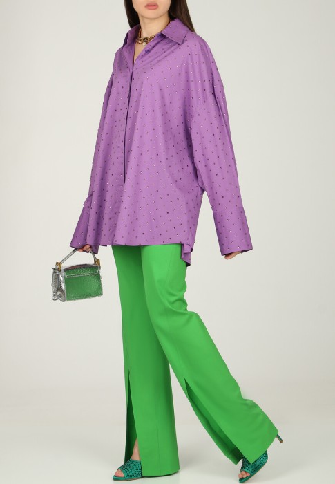 рубашка  из италии вид сбоку