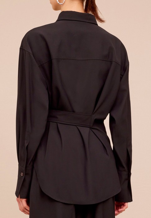 рубашка  от бренда erika cavallini вид слева