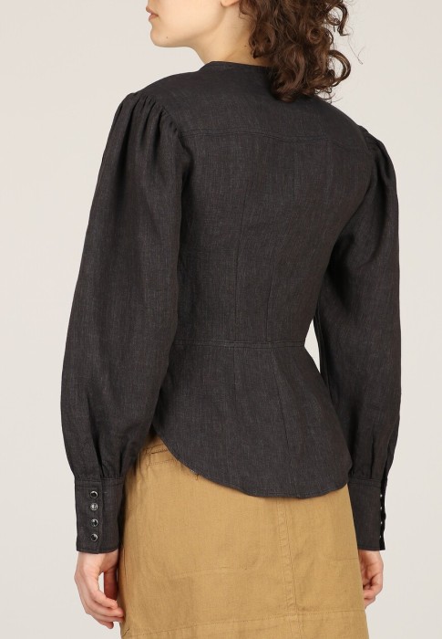 рубашка  из франции вид сбоку