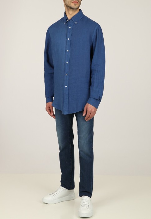 рубашка  от бренда fedeli вид слева