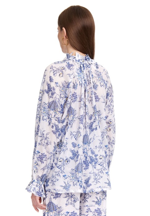 рубашка  из италии вид сбоку