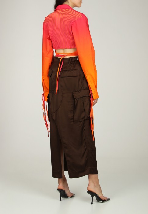 рубашка  из италии вид сбоку