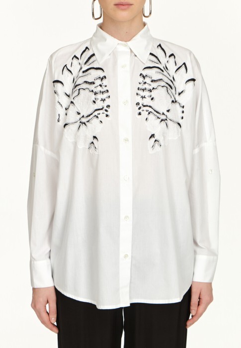 рубашка  из италии вид сбоку