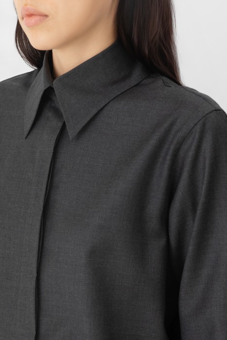 рубашка  из италии вид сбоку