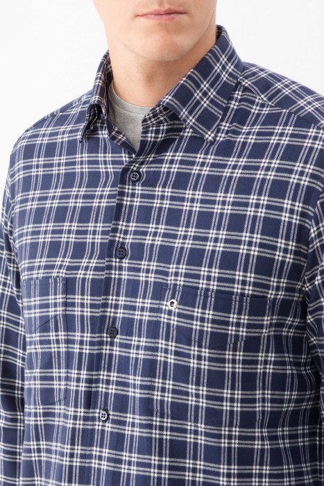 рубашка  из англии вид сбоку