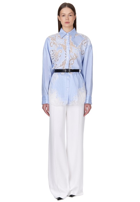 рубашка  от бренда ermanno scervino вид слева