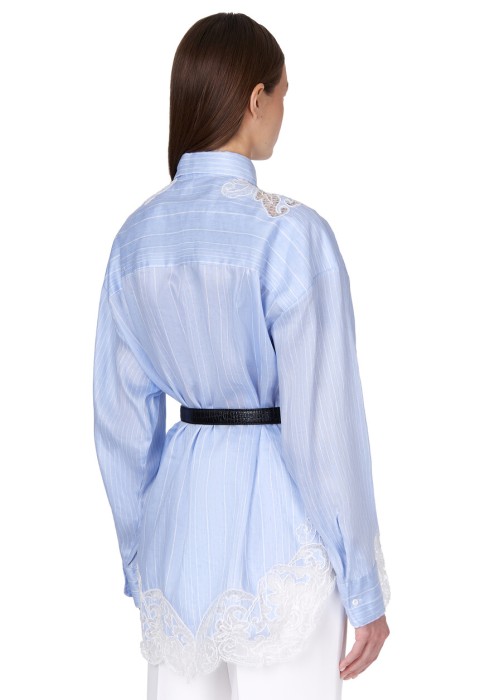 рубашка  из италии вид сбоку