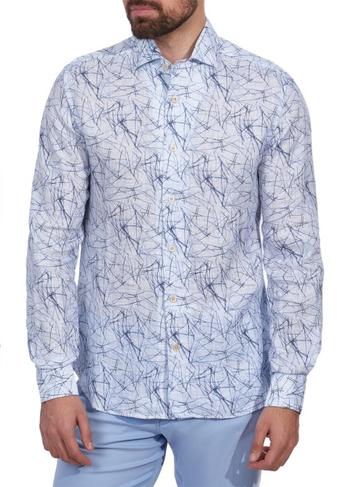 рубашка  из италии вид сбоку