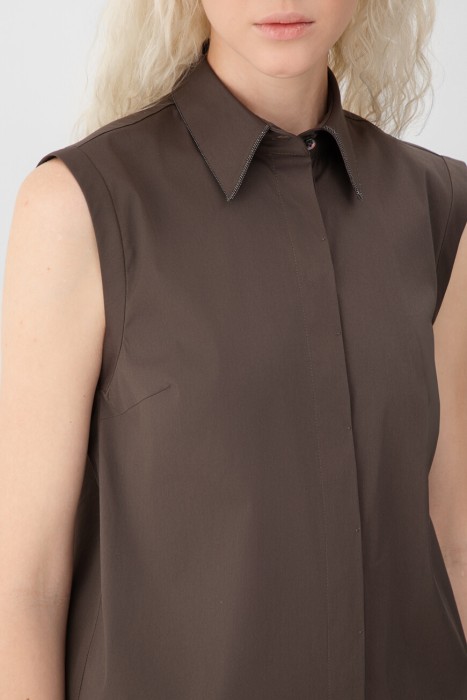 рубашка  из италии вид сбоку