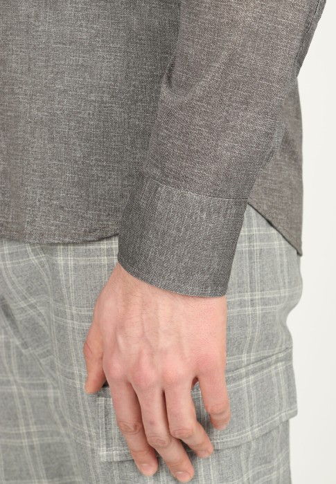 рубашка  универсального стиля с лицевой стороны