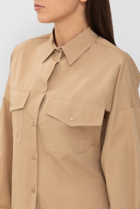 рубашка  из италии вид сбоку