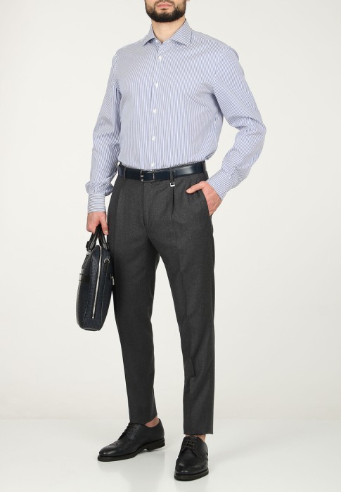 рубашка  от бренда isaia вид слева