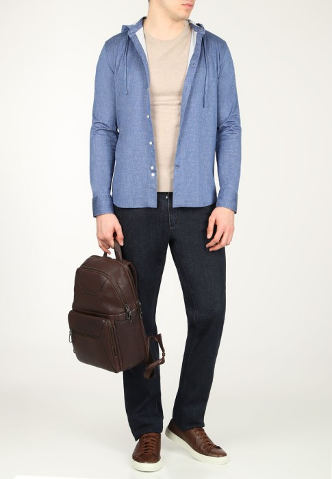 рубашка  из италии вид сбоку