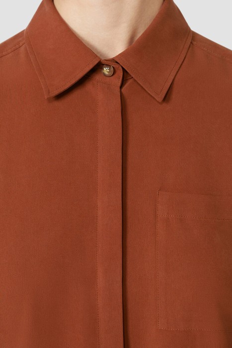 рубашка  из италии вид сбоку