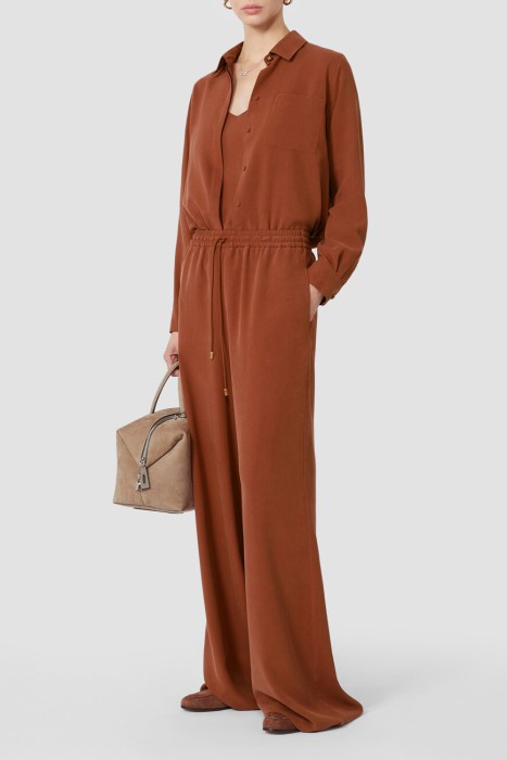 рубашка  из шелка спереди