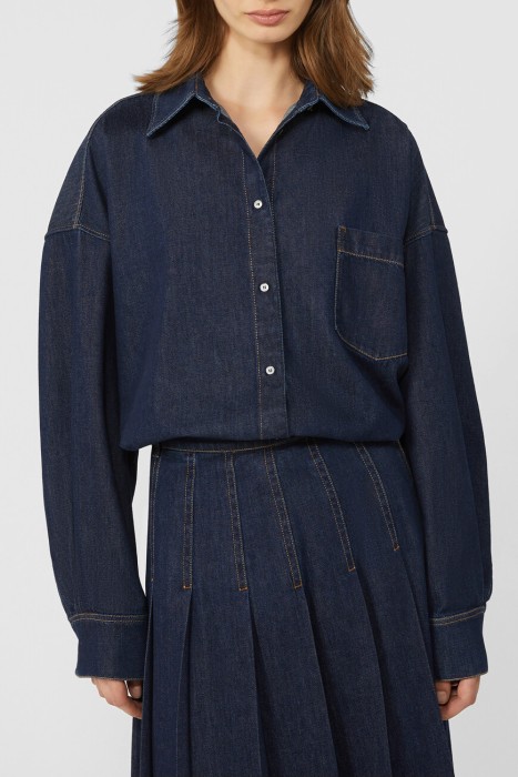 рубашка  из италии вид сбоку