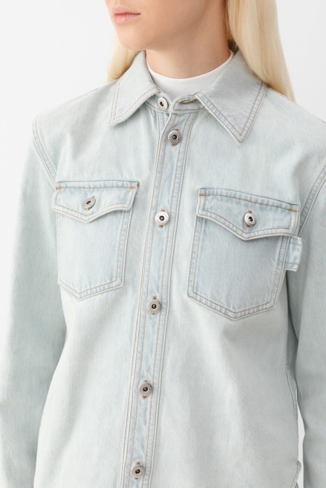 рубашка  из италии вид сбоку