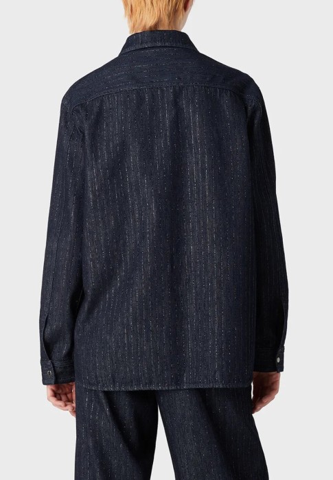 рубашка  из италии вид сбоку