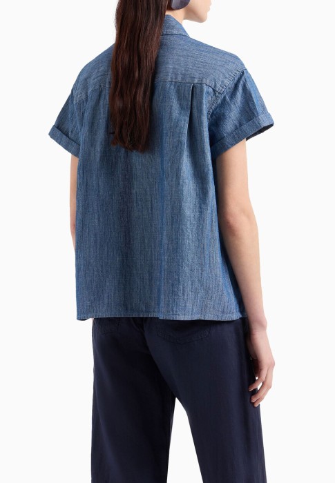 рубашка  из италии вид сбоку