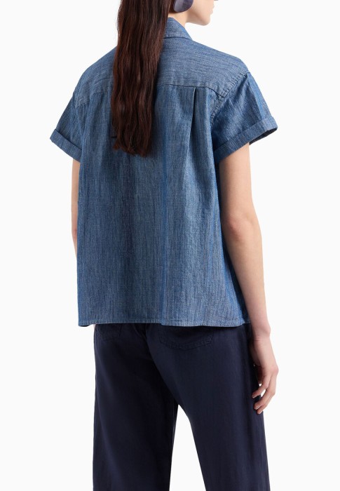 рубашка  из италии вид сбоку