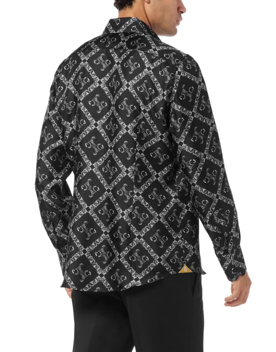 рубашка  из италии вид сбоку