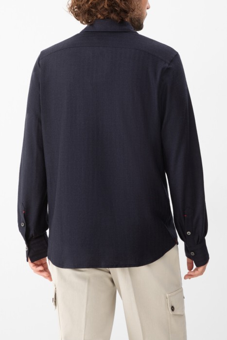 рубашка  от бренда isaia вид слева