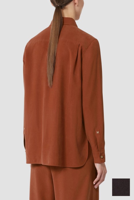 рубашка  от бренда max mara вид слева