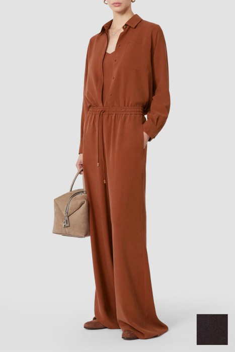 рубашка  из шелка спереди