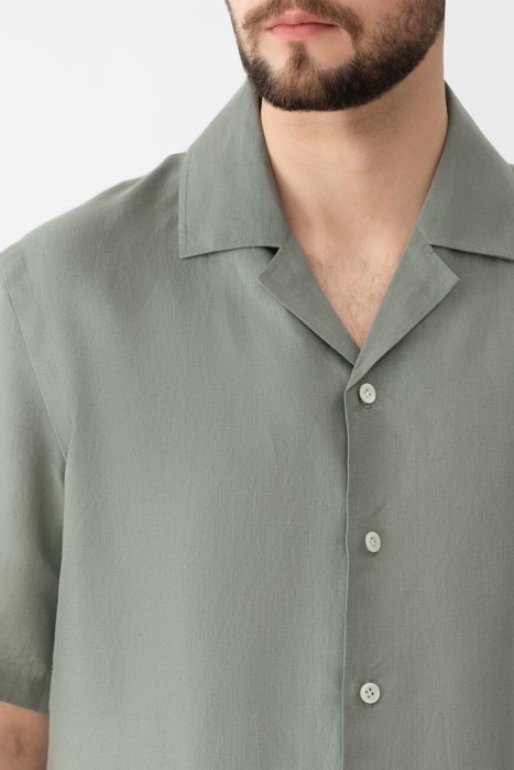 рубашка  из италии вид сбоку