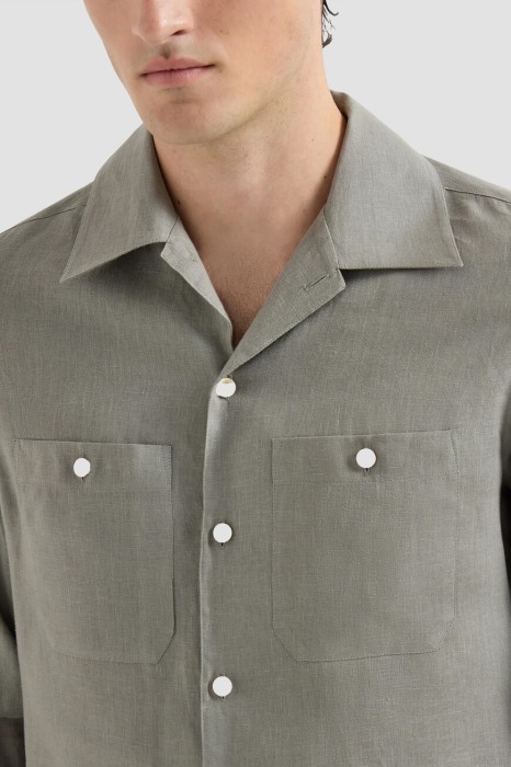 рубашка  из италии вид сбоку