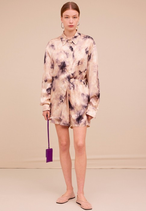 рубашка  от бренда erika cavallini вид слева