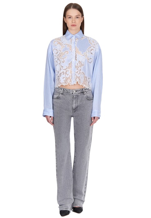 рубашка  от бренда ermanno scervino вид слева