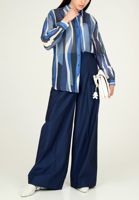 рубашка  из италии вид сбоку