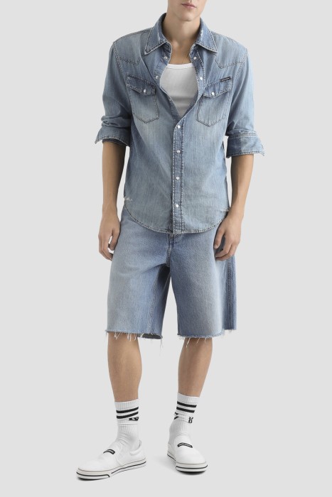 рубашка  из хлопка спереди