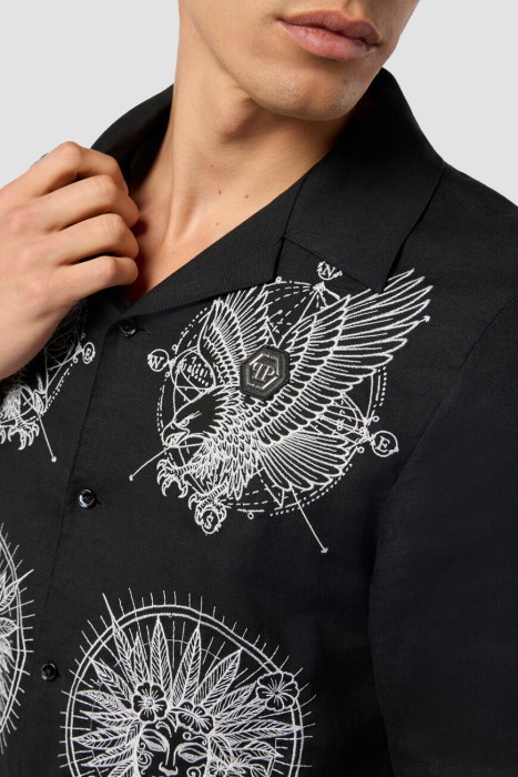 рубашка  из америки вид сбоку