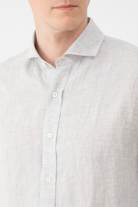 рубашка  из италии вид сбоку