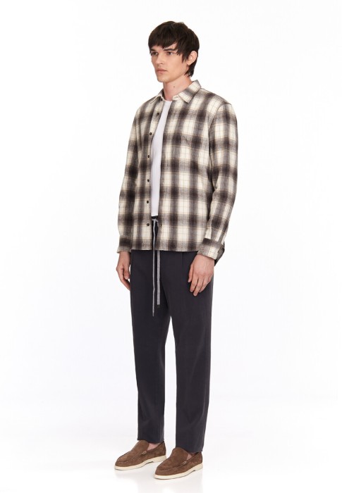 рубашка  от бренда peserico вид слева