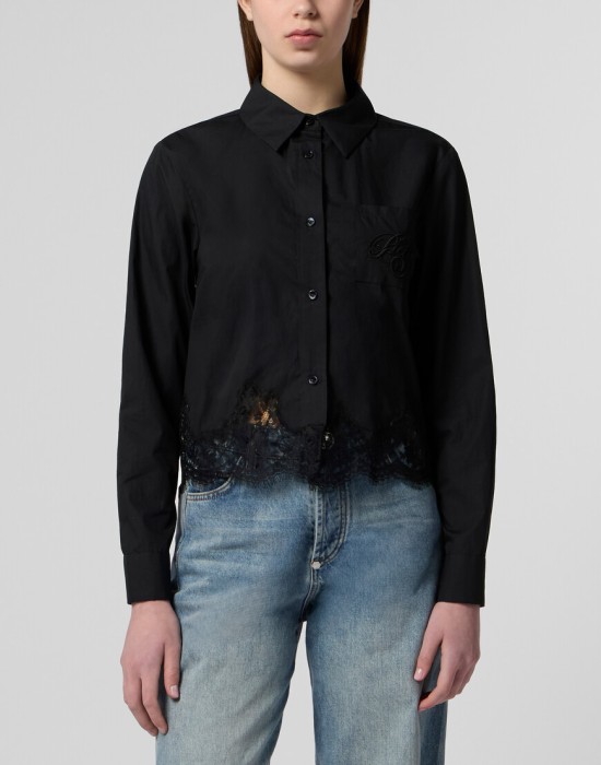 рубашка  от бренда philipp plein вид слева