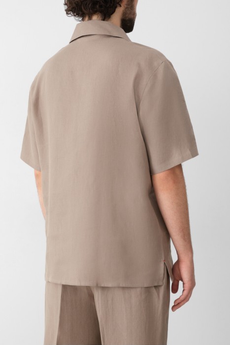 рубашка  от бренда isaia вид слева