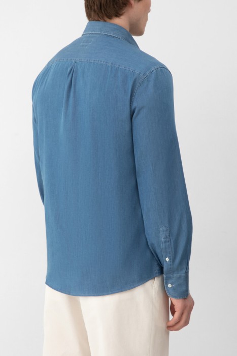 рубашка  от бренда brunello cucinelli вид слева