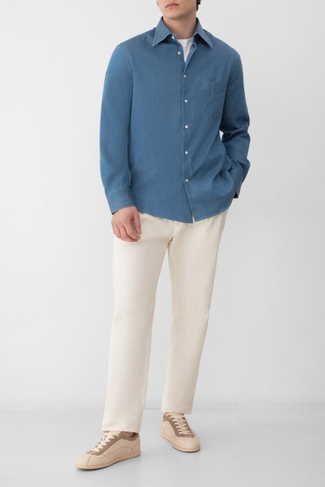 рубашка  из хлопка спереди